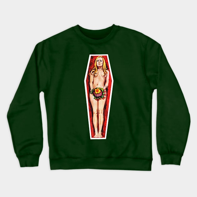 Cemetery Girl Crewneck Sweatshirt by MondoDellamorto